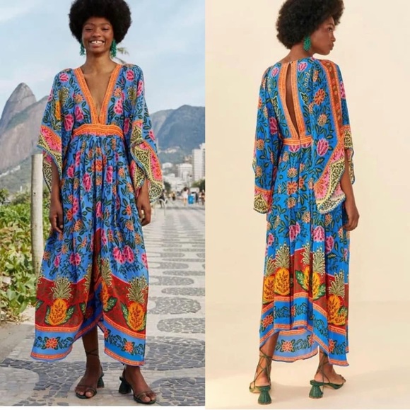 FARM Rio Dresses & Skirts - Brand New with tags Farm Rio size large pineapple garden dress